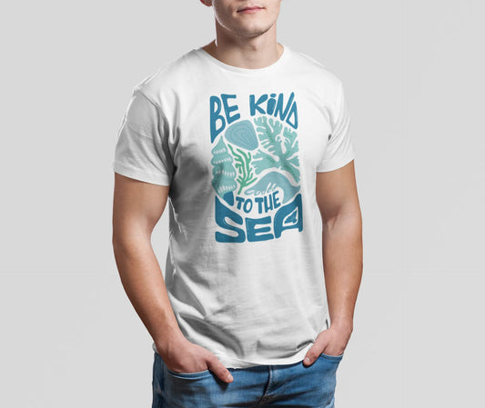 camiseta be kind to the sea