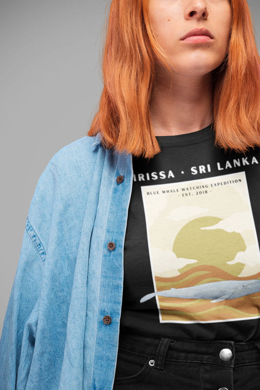 camiseta ballena azul mirissa sri lanka