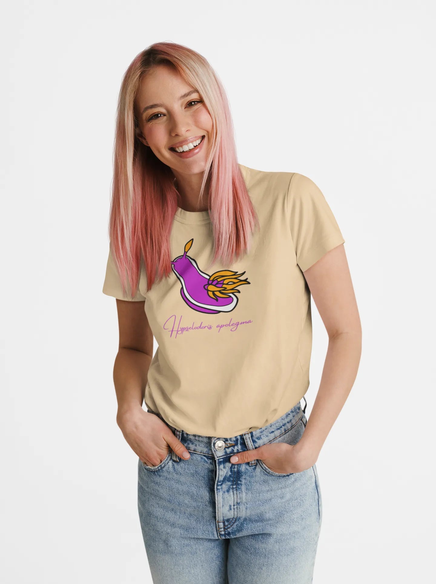 Camiseta Nudibranquio Hypselodoris Apolegma Mujer