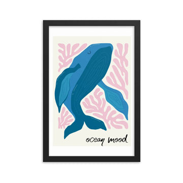 poster ballena ocean mood