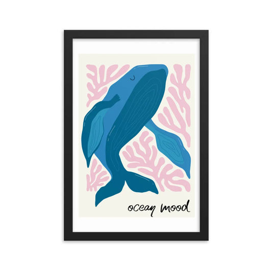 poster ballena ocean mood