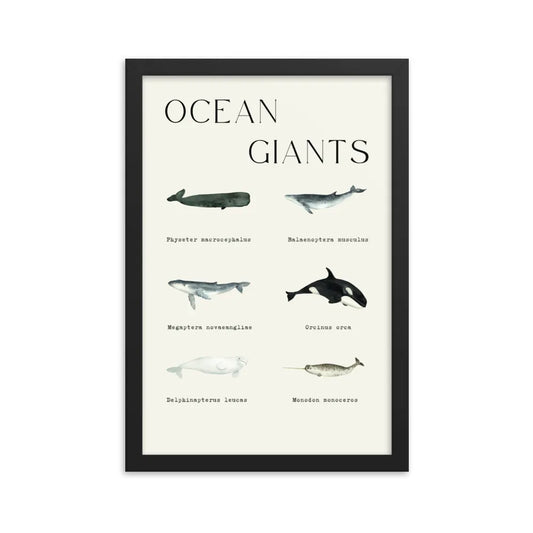 poster ballenas ocean giants