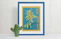 poster sello australia dragón marino de hoja