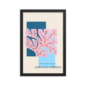 poster mar rojo underwater art exhibition