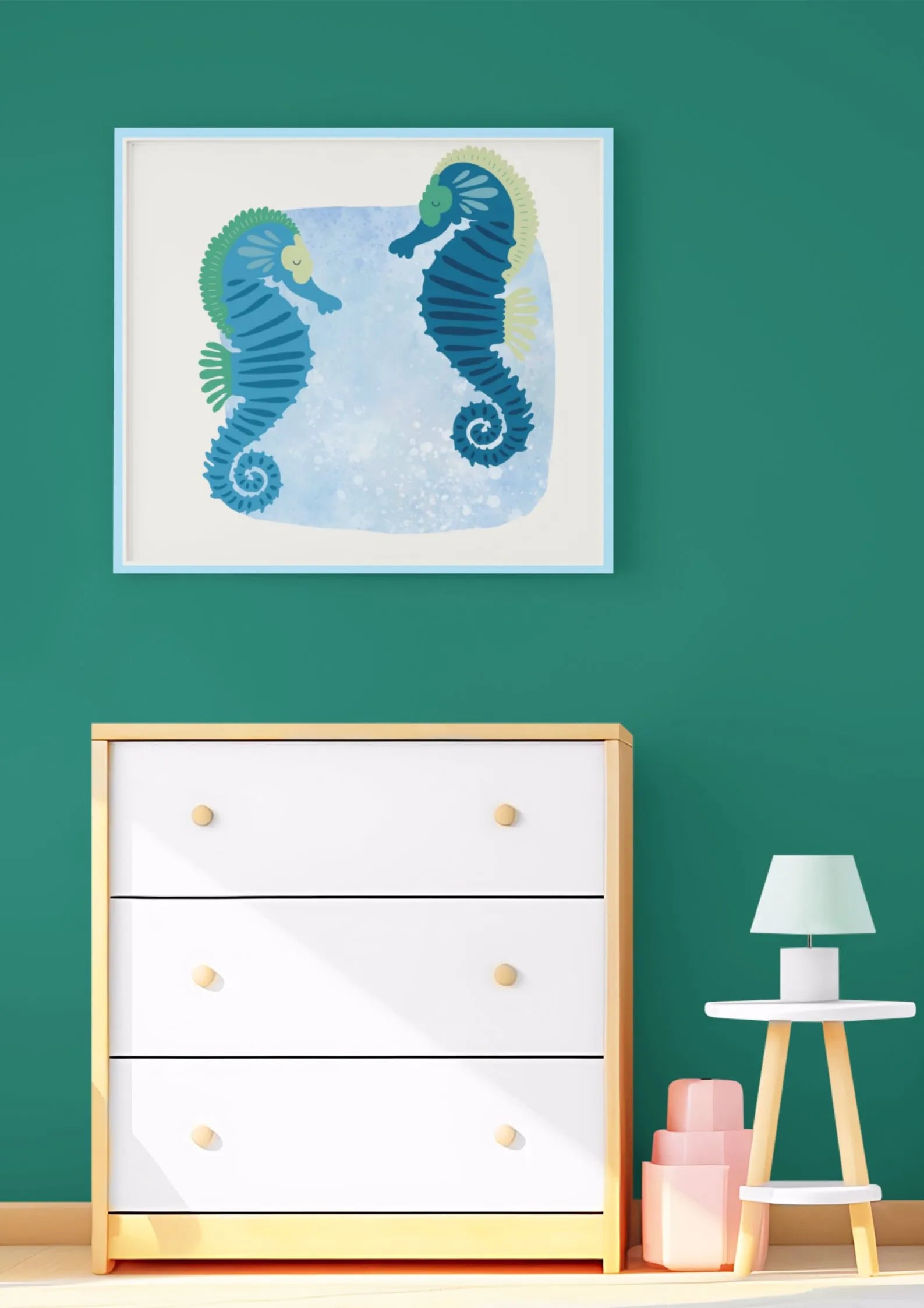poster caballitos de mar
