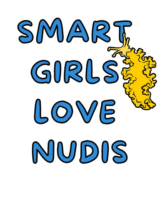 camiseta nudibranquios mujer smart girls love nudis