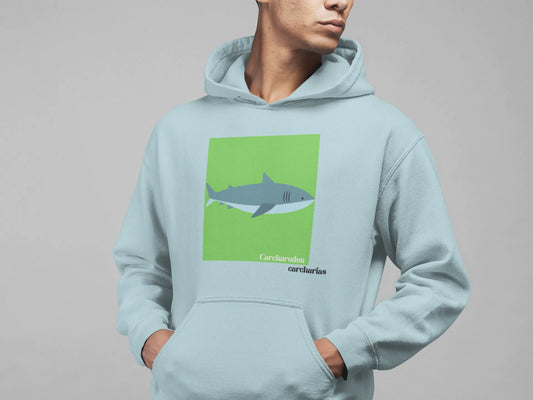 sudadera tiburón blanco carcharodon carcharias