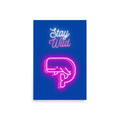 lámina Neon Ballena Stay Wild