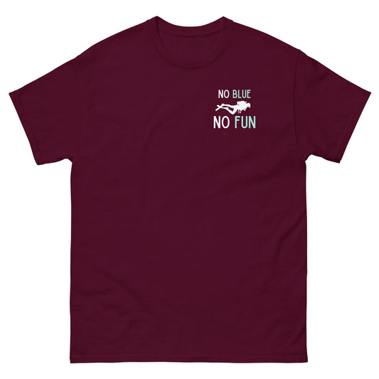camiseta para buceadores no blue no fun
