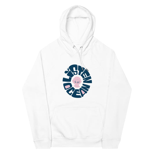 hoodie orgánica listen to the ocean