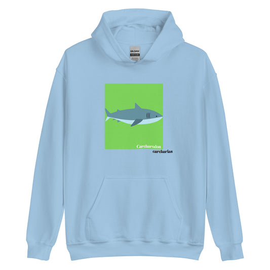 sudadera tiburón blanco carcharodon carcharias