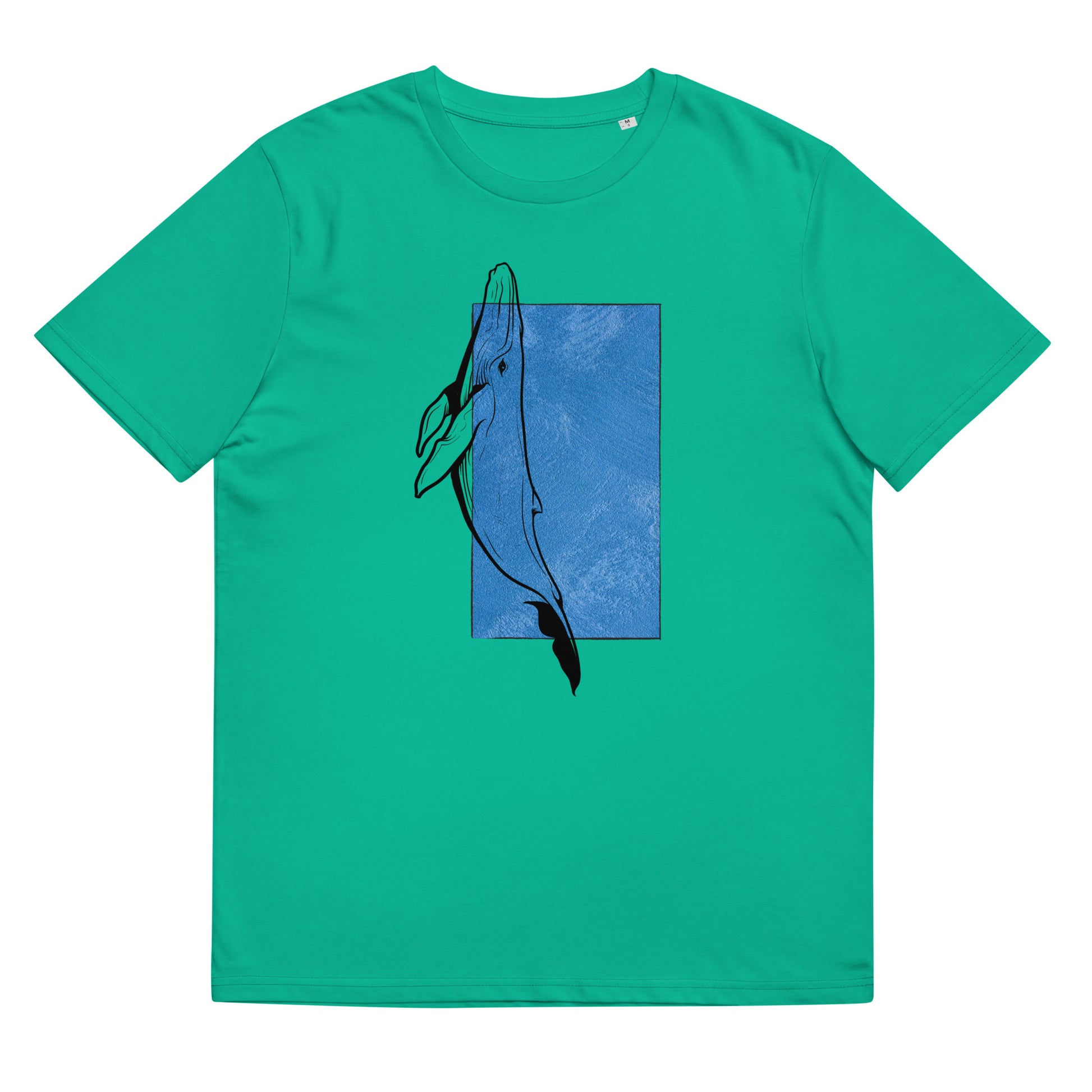 camiseta ballena azul