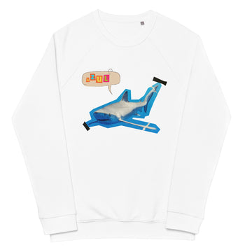 sudadera orgánica tiburón azul