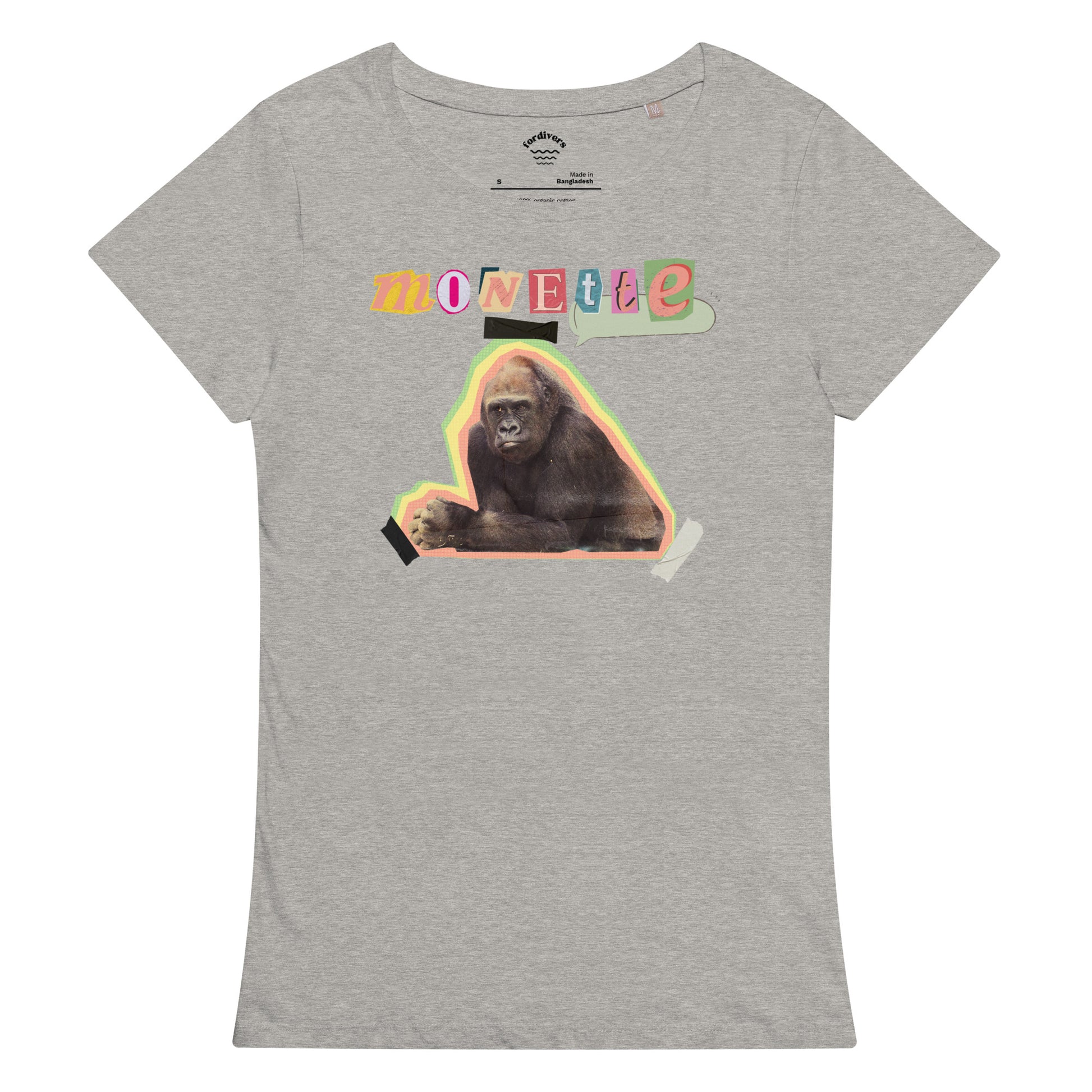 camiseta gorila monette mujer