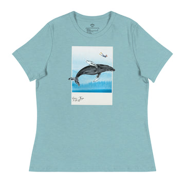 Camiseta para mujer ballena jorobada tonga