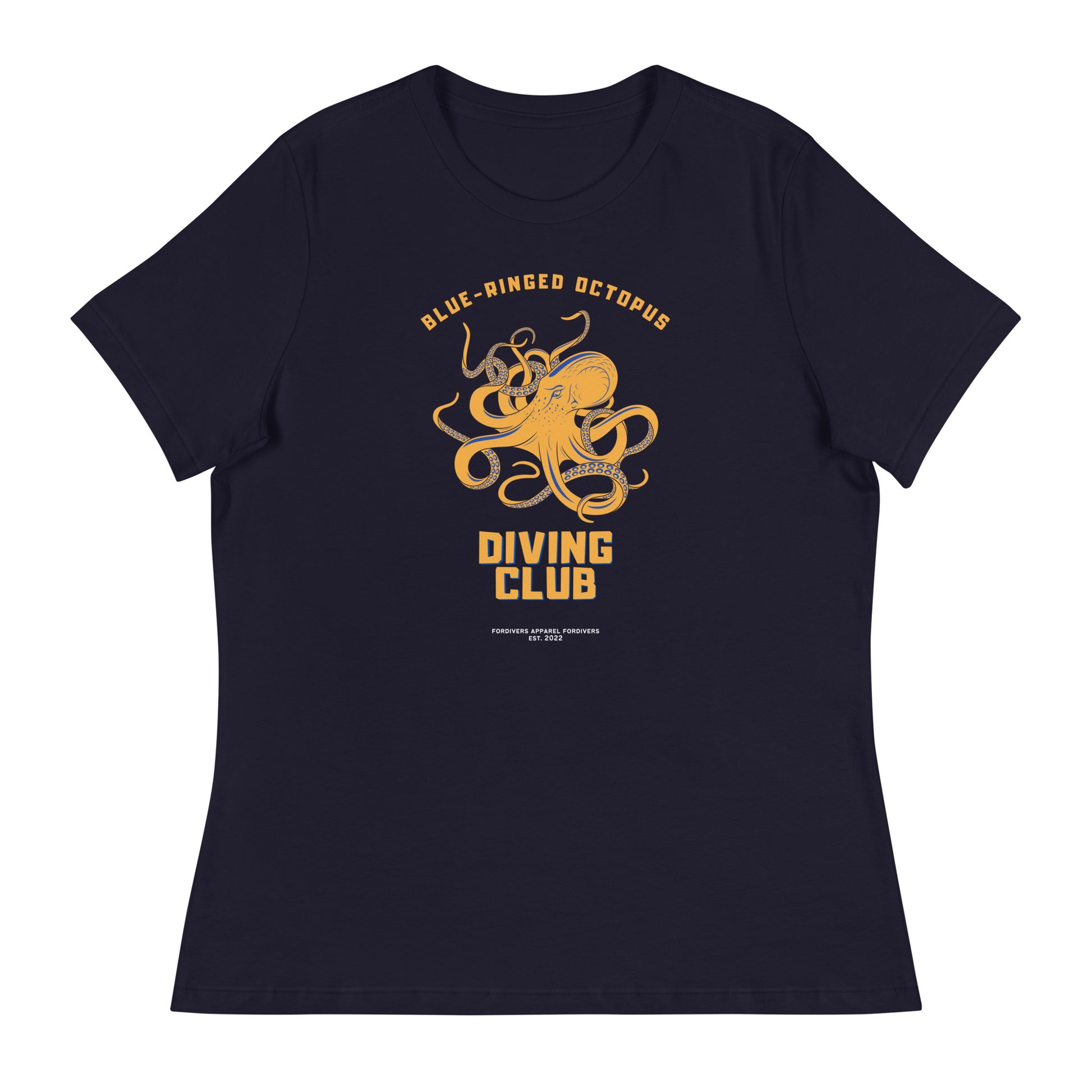 camiseta pulpo anillos azules