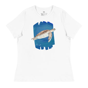 camiseta tortuga verde mujer