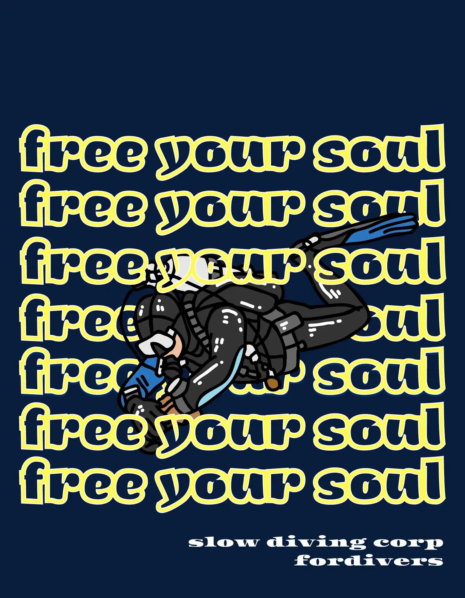 hoodie for divers free your soul
