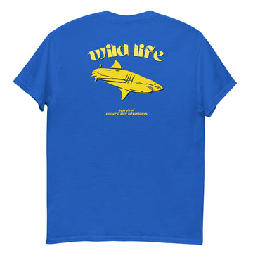 white shark t-shirt