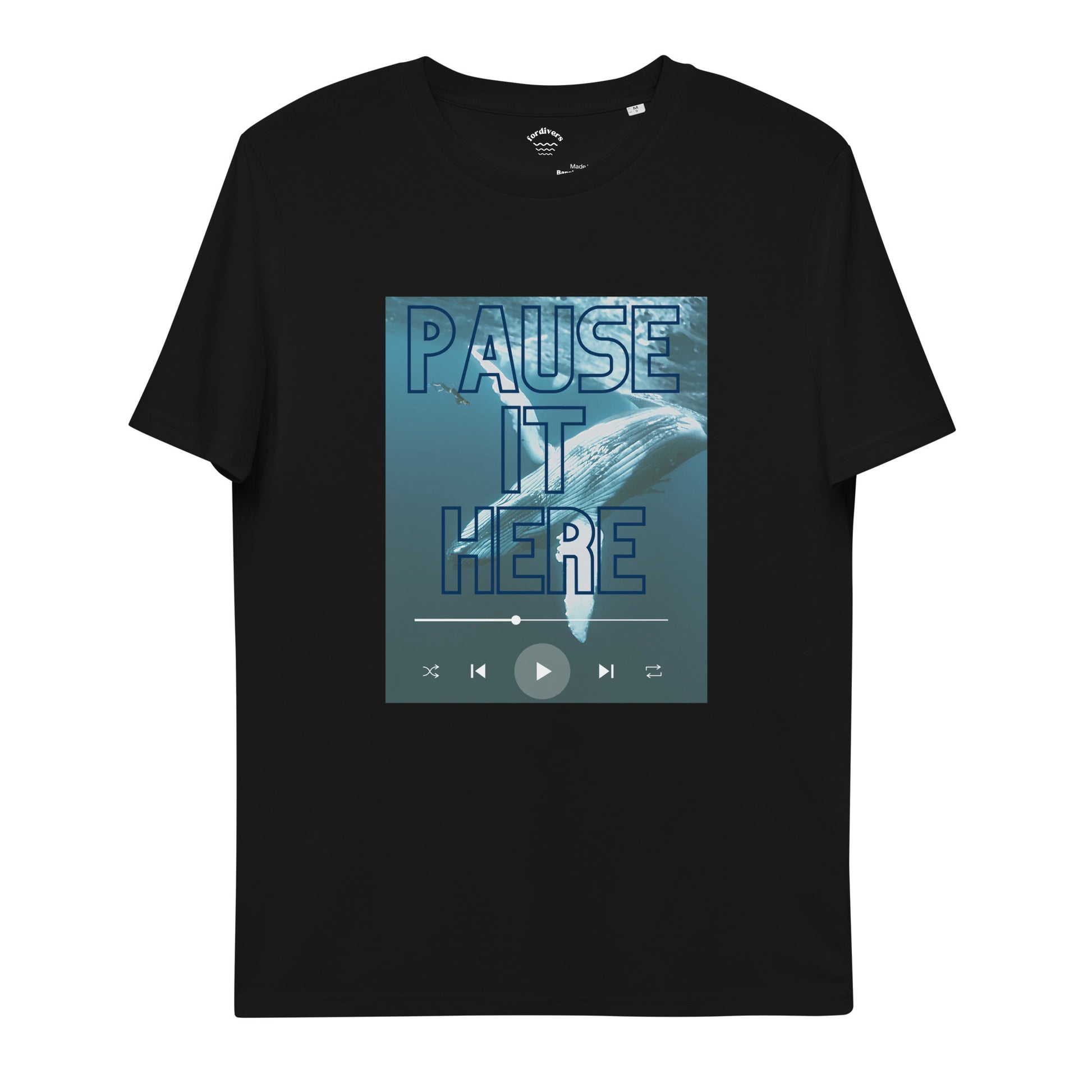 pause it here camiseta buceo ballena azul