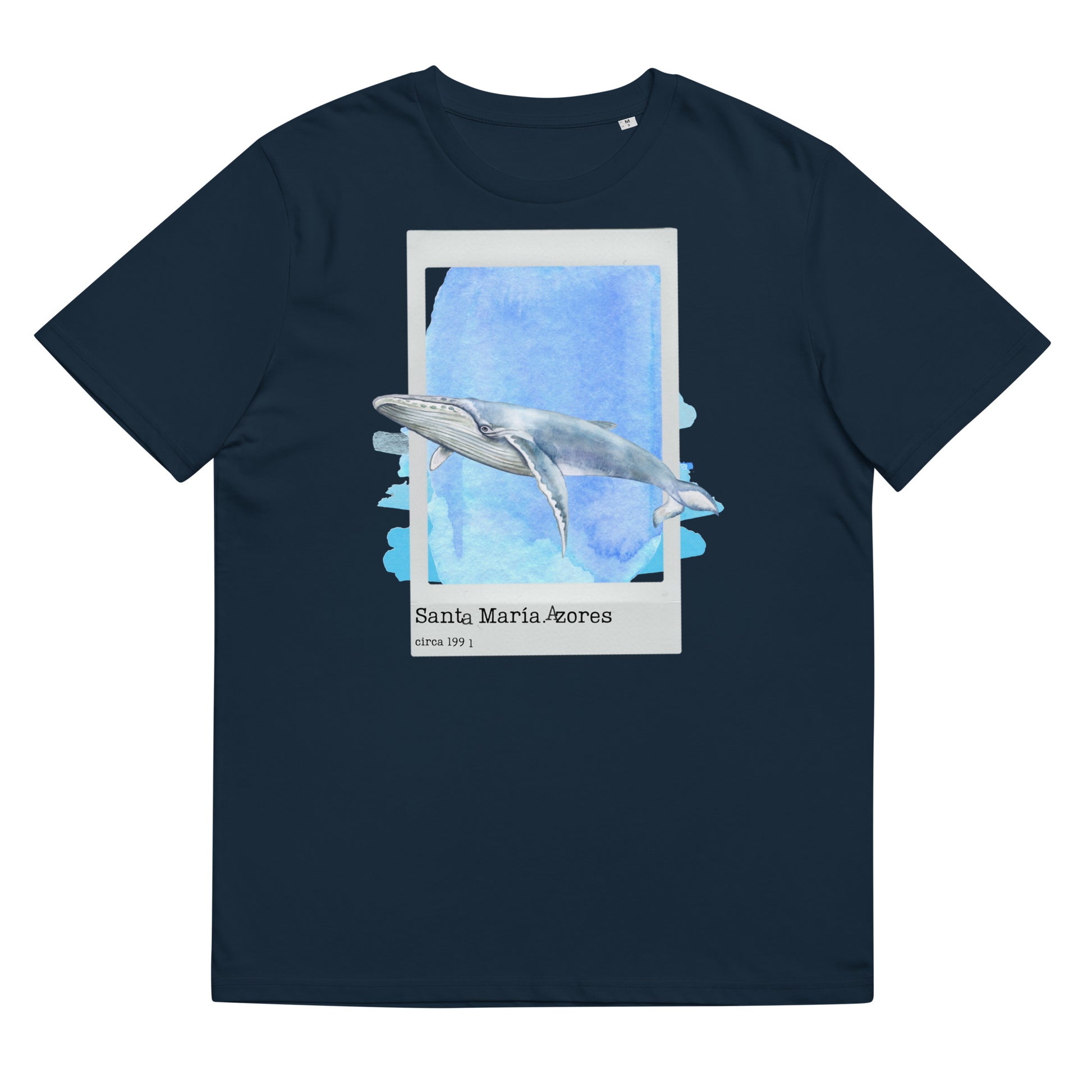 camiseta ballena azul