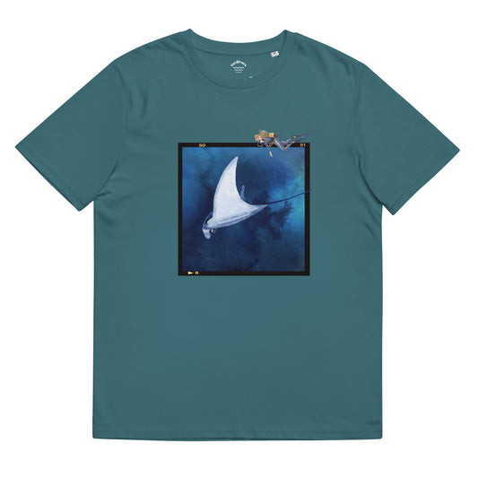 camiseta buceo con mantas verde