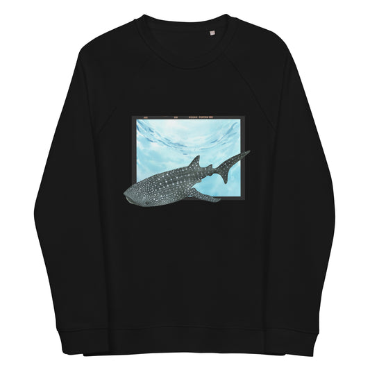 sudadera tiburón ballena negra