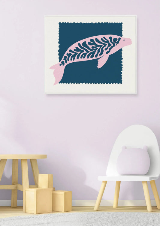 lámina decorativa infantil dugongo