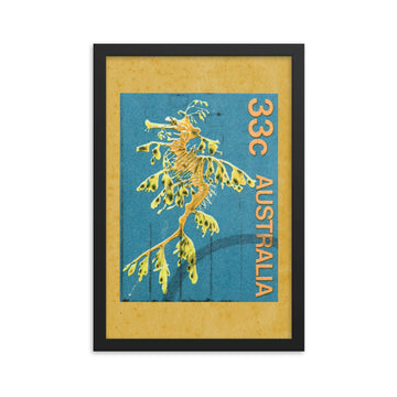 Leafy Sea Dragon Poster Australia Stamp