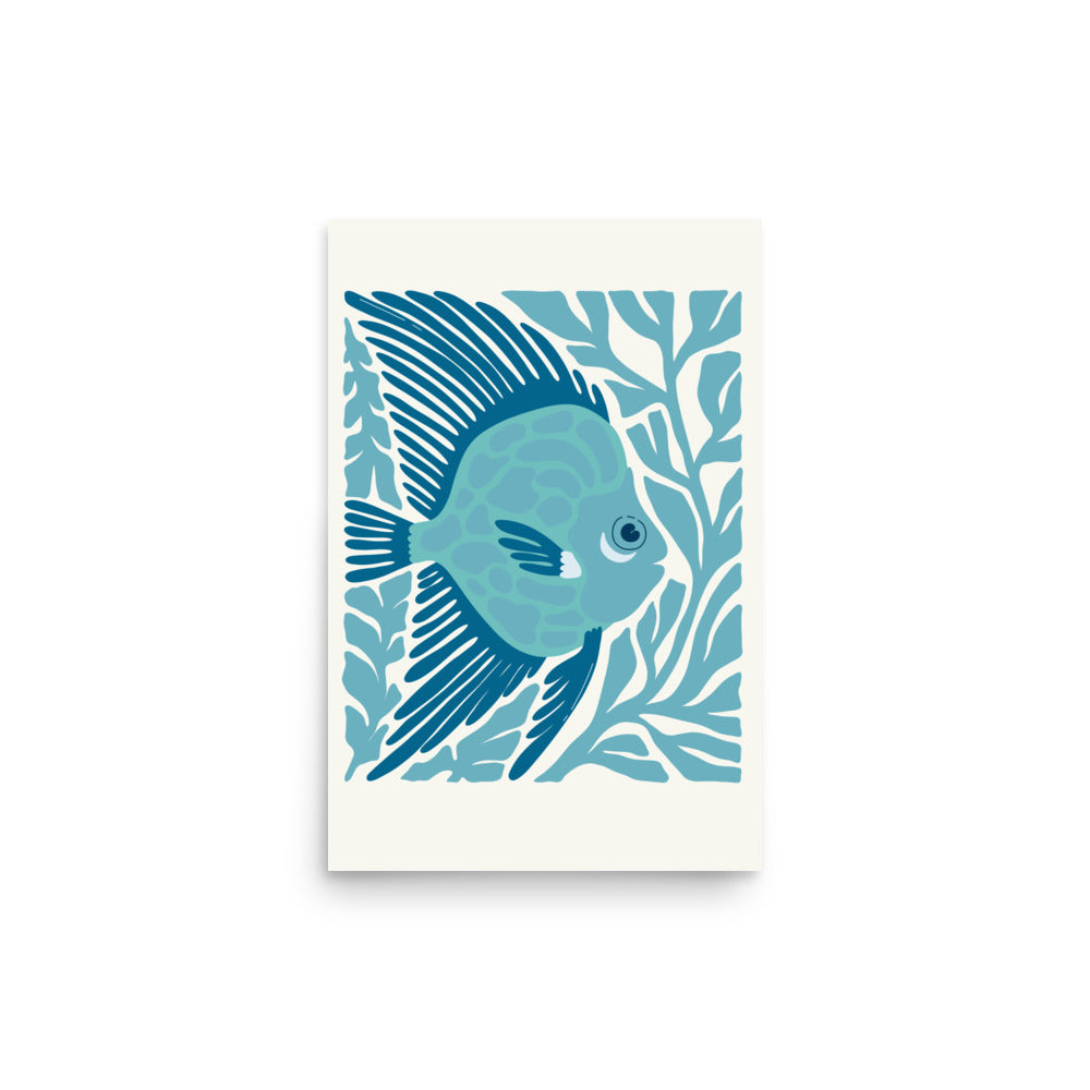 Poster ilustración pez Gregor