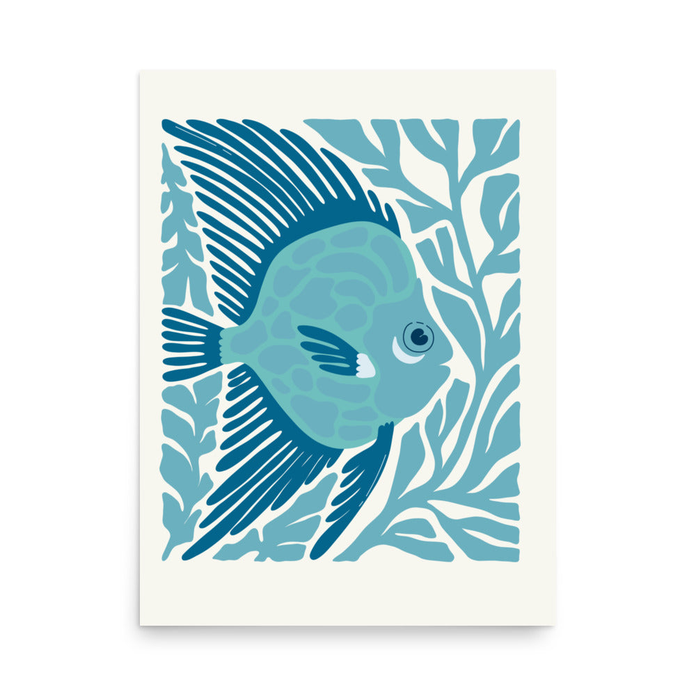 Poster ilustración pez Gregor