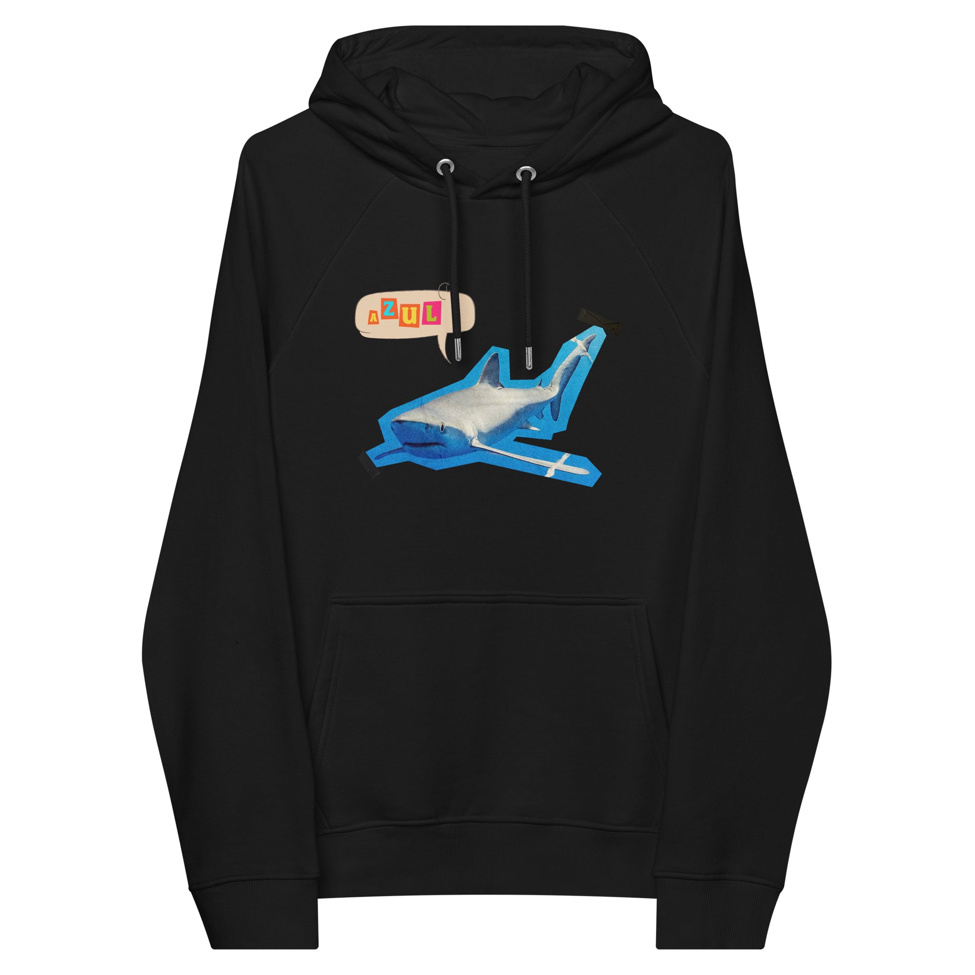 hoodie tiburón azul