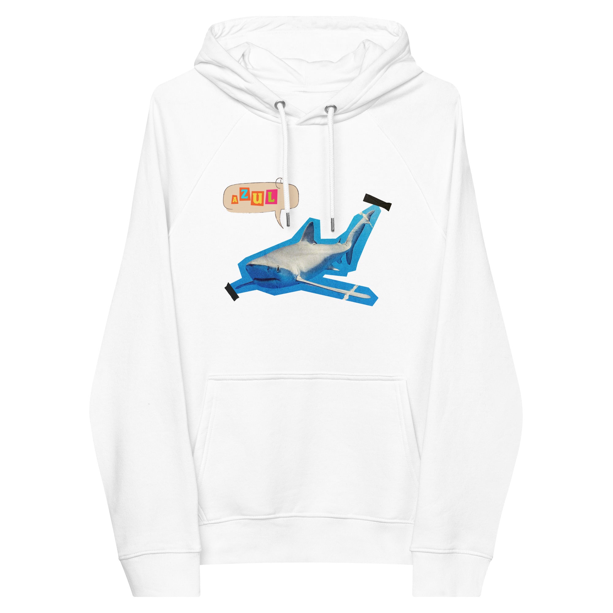 hoodie tiburón azul