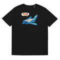 camiseta tiburón azul
