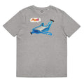 camiseta tiburón azul