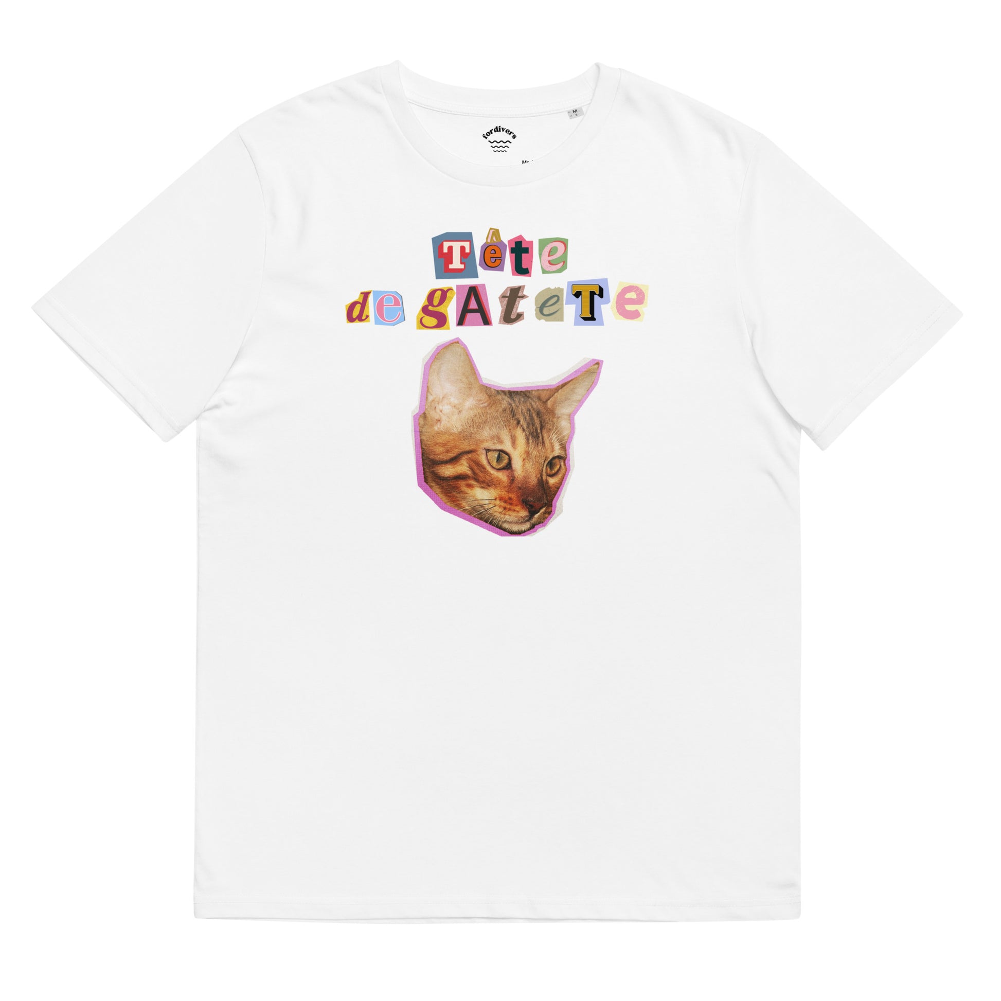 cabeza de gato camiseta