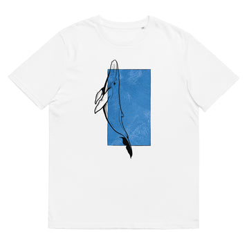 camiseta ballena azul