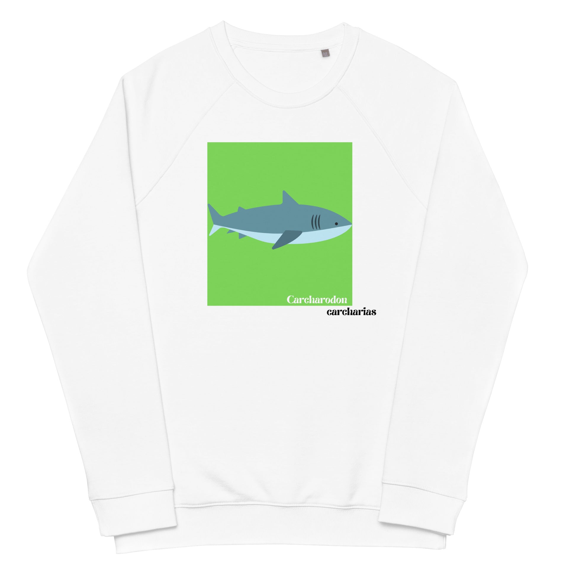 sudadera orgánica tiburón blanco