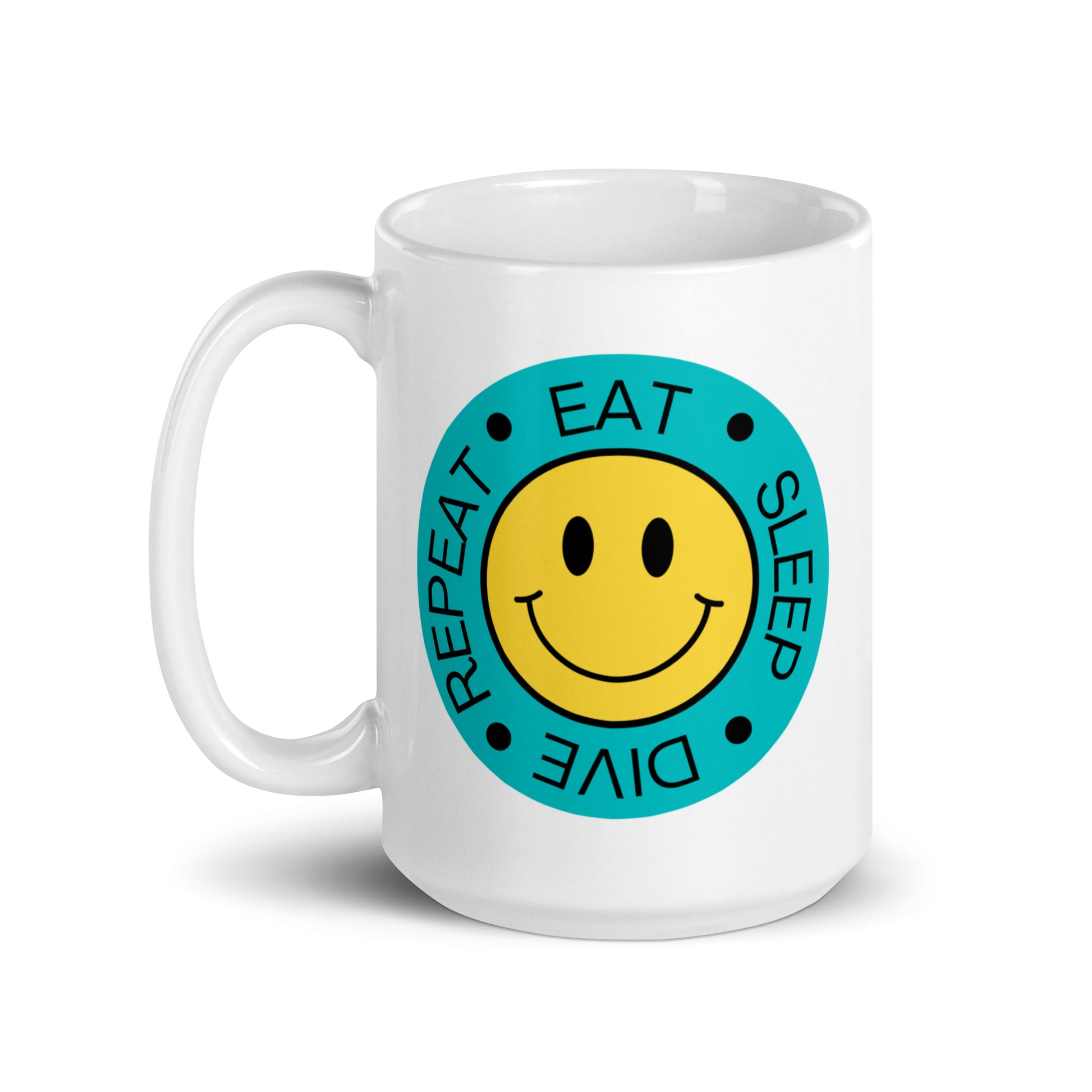 mug for divers eat sleep dive repeat