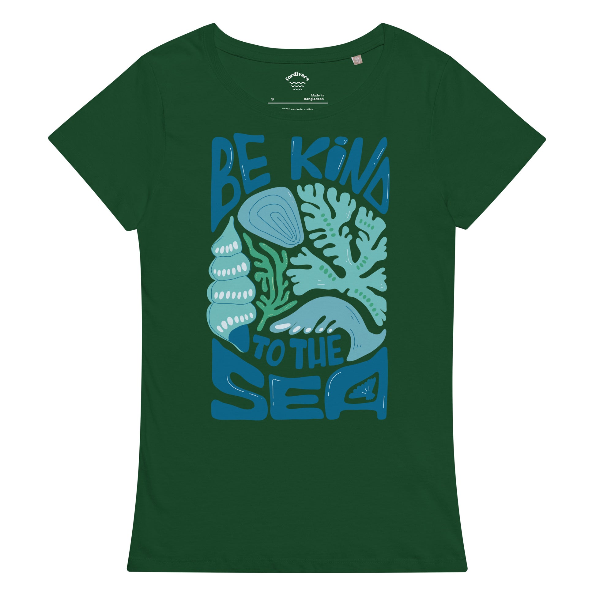 camiseta mujer be kind to the sea