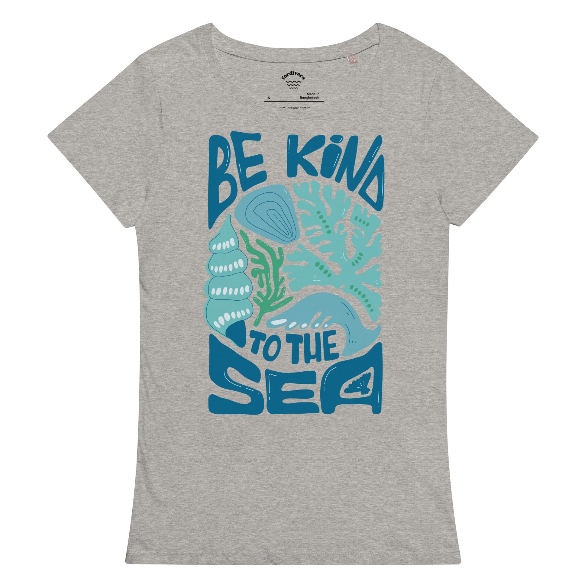 camiseta mujer be kind to the sea