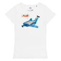 camiseta tiburón azul mujer