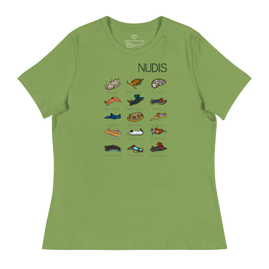camiseta para mujer nudibranquios