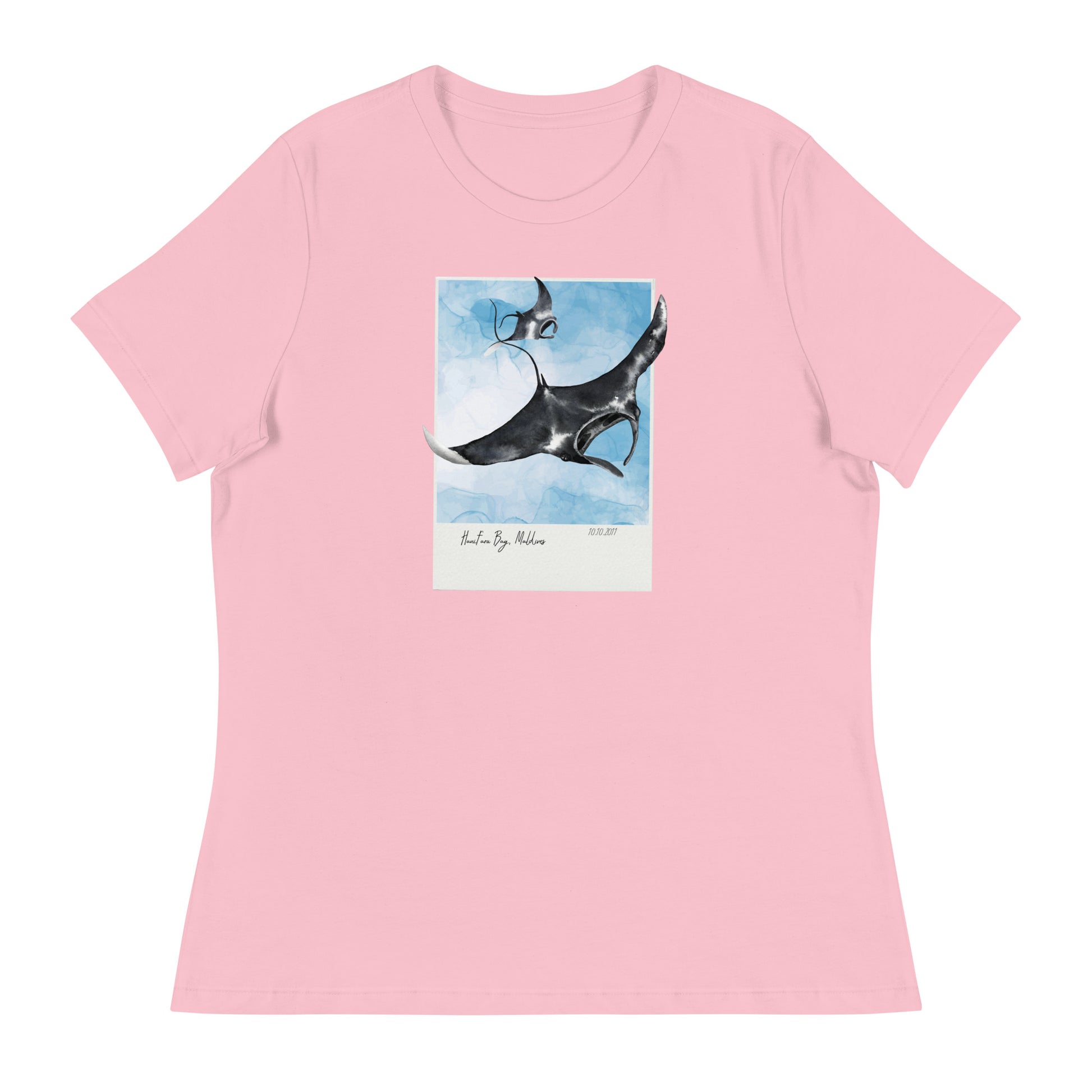 Camiseta Maldivas mantas mujer