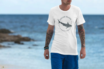tiger shark t-shirt cocos island