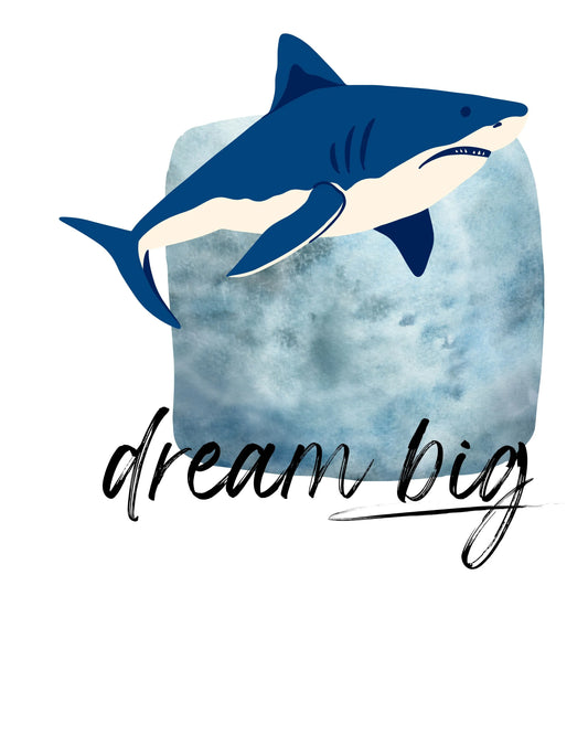 camiseta tiburón dream big