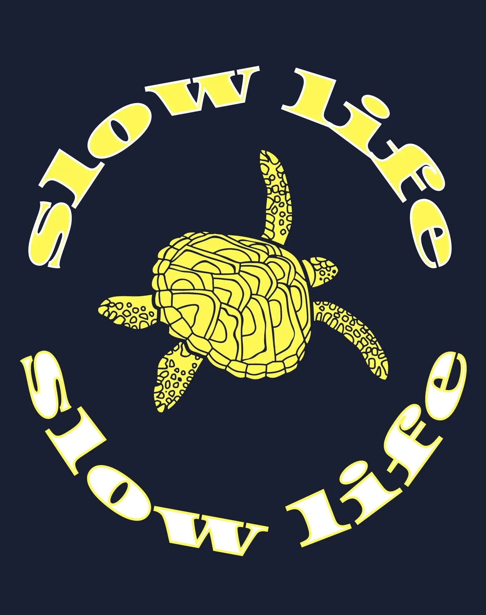 slow life hoodie sea turtle