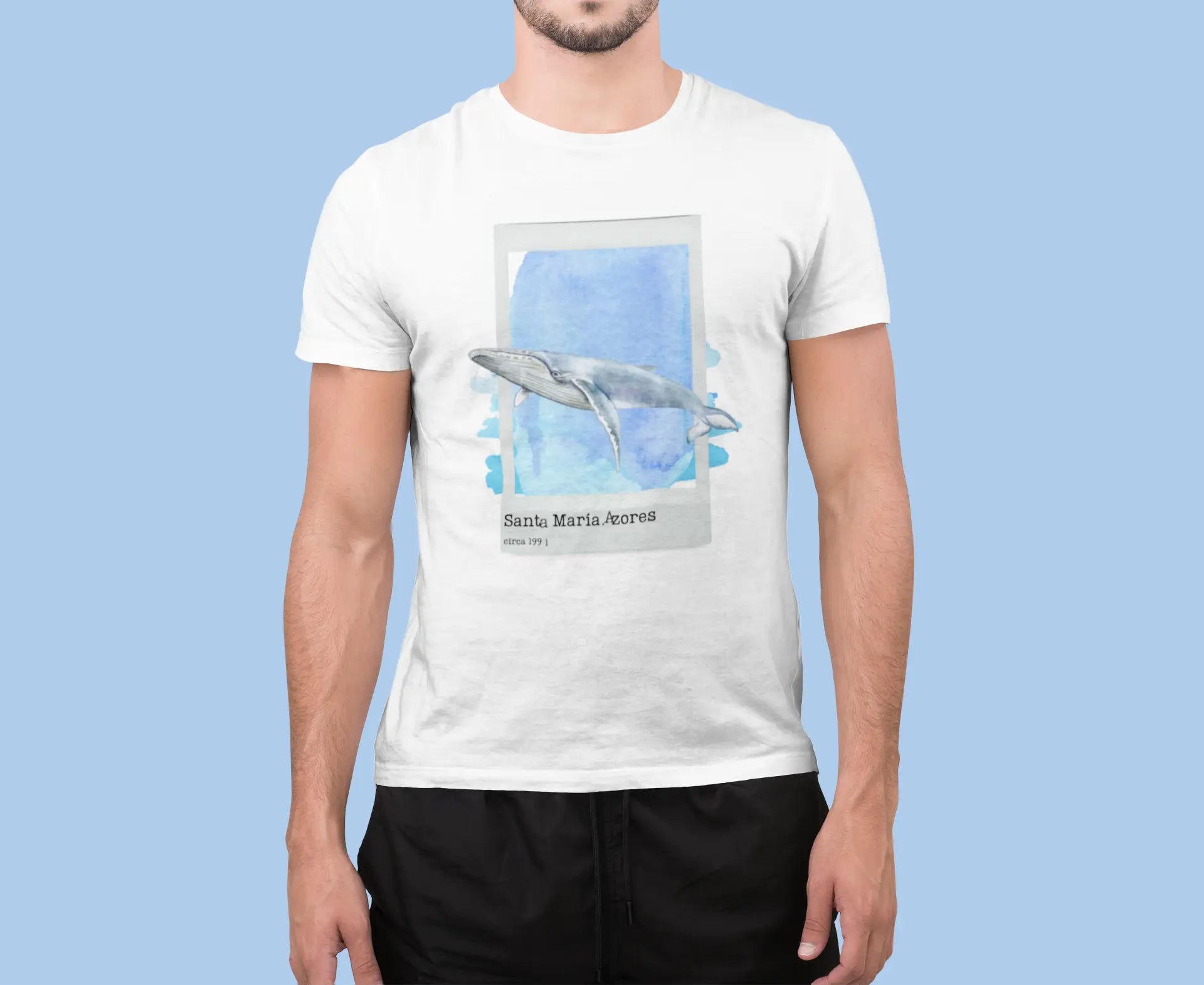 blue whale man t-shirt