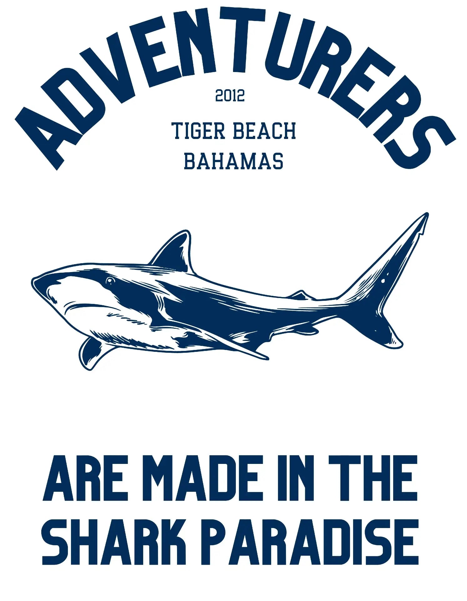 Bahamas tiger shark t-shirt man