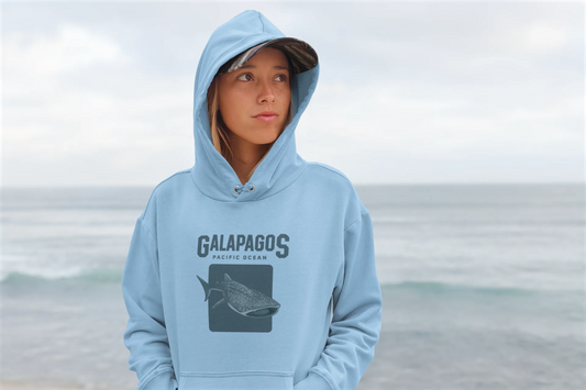 galapagos whale shark hoodie woman